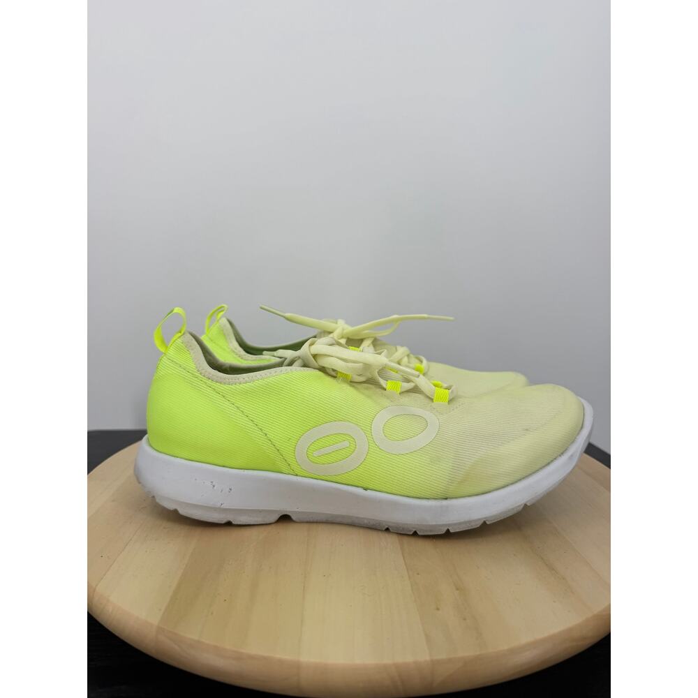 Oofos Oomg Sport Lace Women's casual shoes Size 11 Neon Yellow Sneakers - Picture 3 of 11